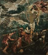 Jacopo Tintoretto San Marco salva un saraceno durante un naufragio Germany oil painting artist